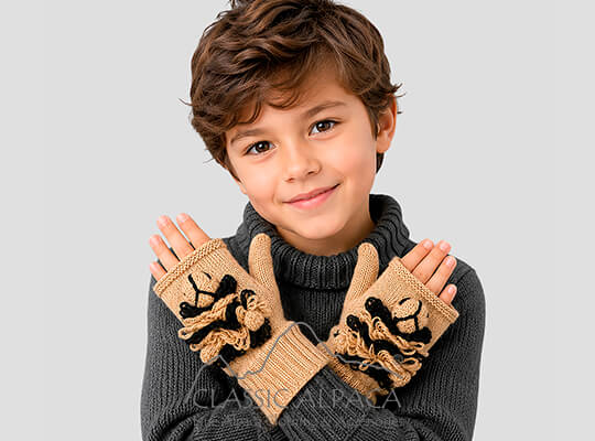 Alpaca Kids - Alpaca Fingerless Gloves