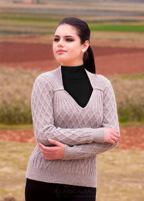 Cable Alpaca Sweater