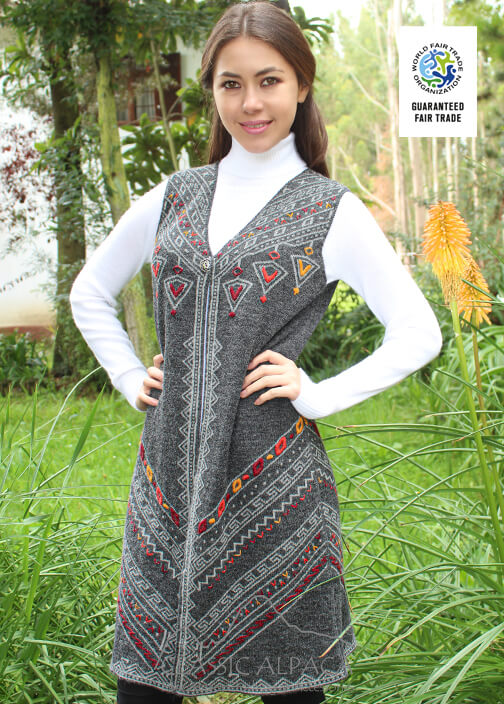 Reversible Baby Alpaca Vest