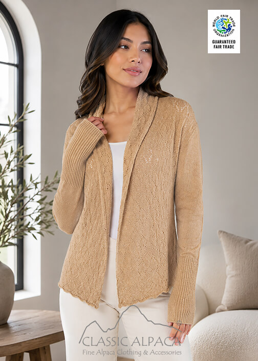 Chelsea Baby Alpaca Lace Cardigan