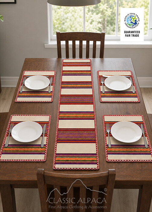 Handwoven Table Runner & Placemat Set
