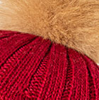 Priscilla Alpaca Fur Pompom Hat