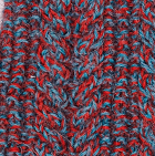 Alpaca Cable Fingerless Gloves