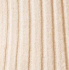 Natural Long Sleeve Hollow Knit Sweater